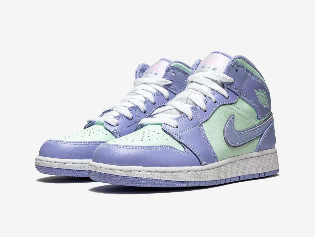 Air Jordan 1 Mid Purple Aqua