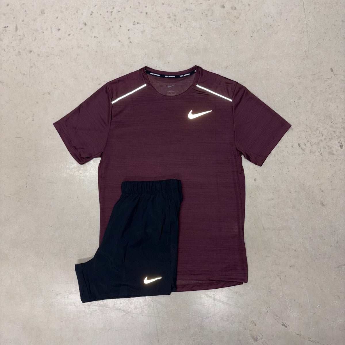Nike Burgundy Crush x Black Challenger Full Set