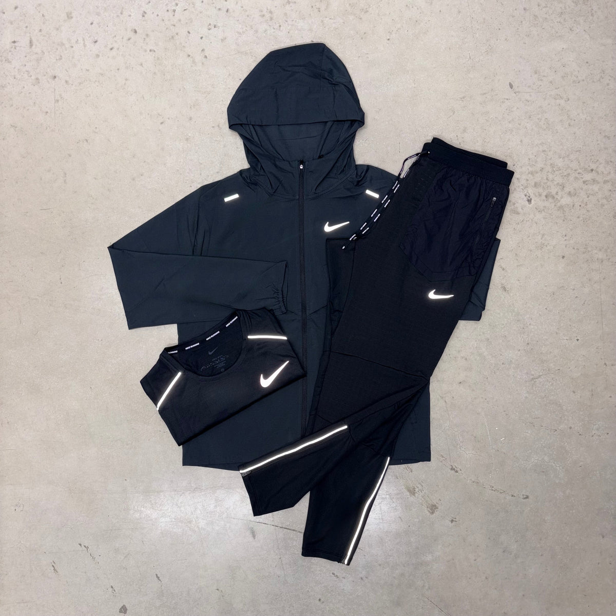 Nike Triple Black Phenom Full Bundle