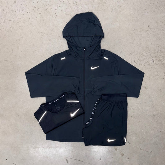 Nike Triple Black Flex Stride Bundle