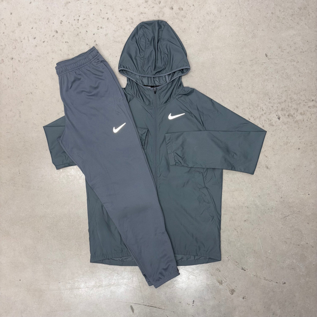 Nike Grey Essential Windrunner Jacket x Challenger Tracksuit