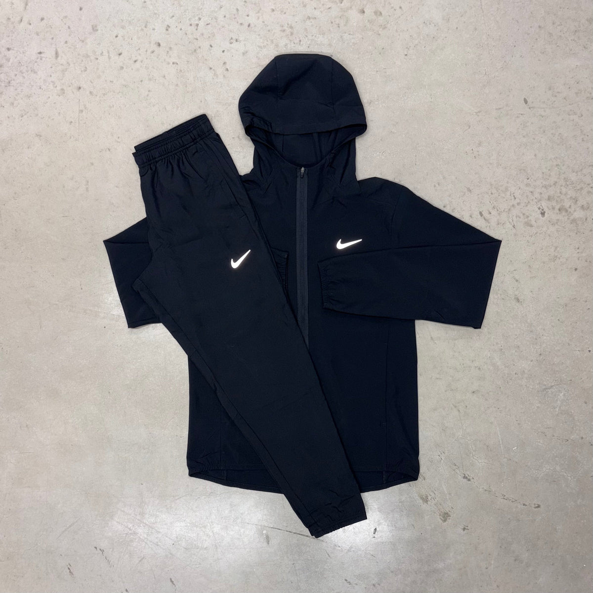 Nike Black Form Windrunner Jacket x Form Pants Tracksuit