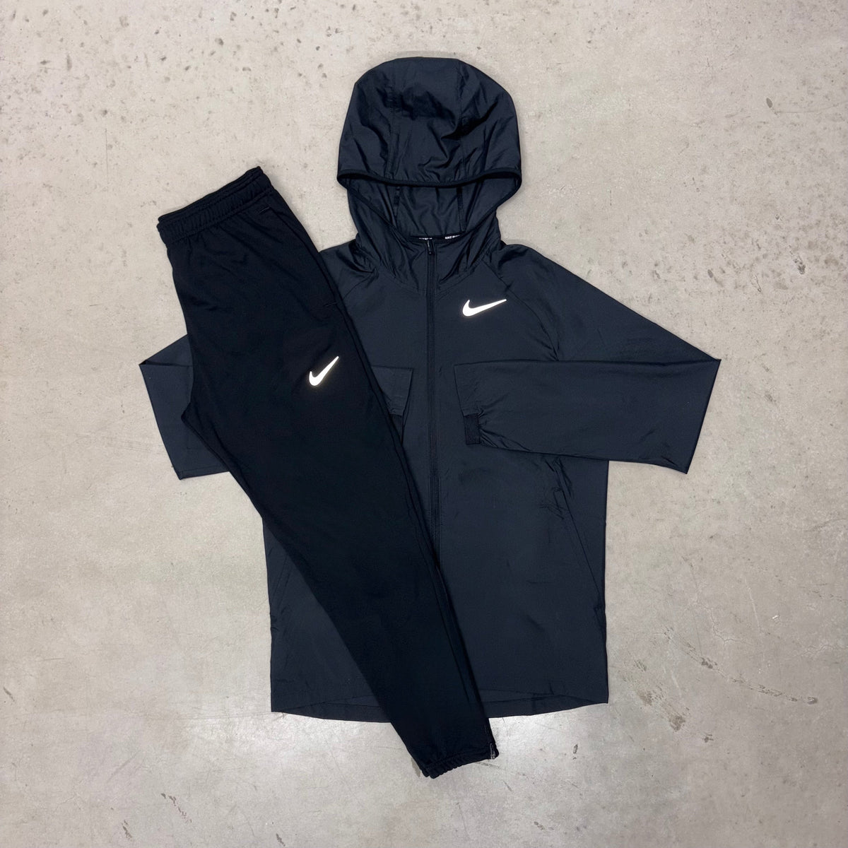 Nike Black Essential Windrunner Jacket x Challenger Tracksuit