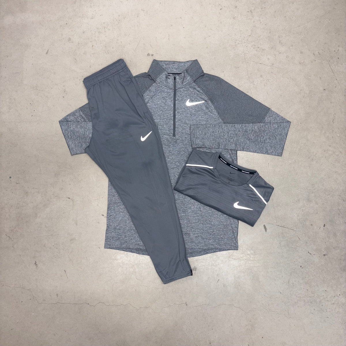 Nike Grey Element 1/4 Zip Pants Bundle