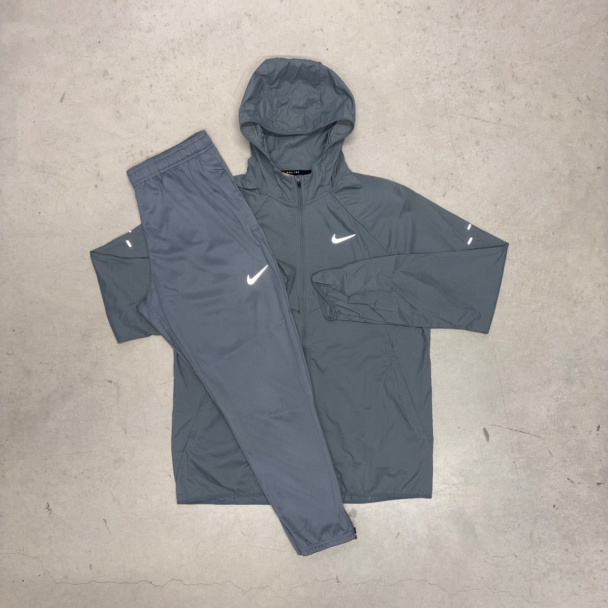 Nike Grey Stride Windrunner Jacket x Challenger Tracksuit