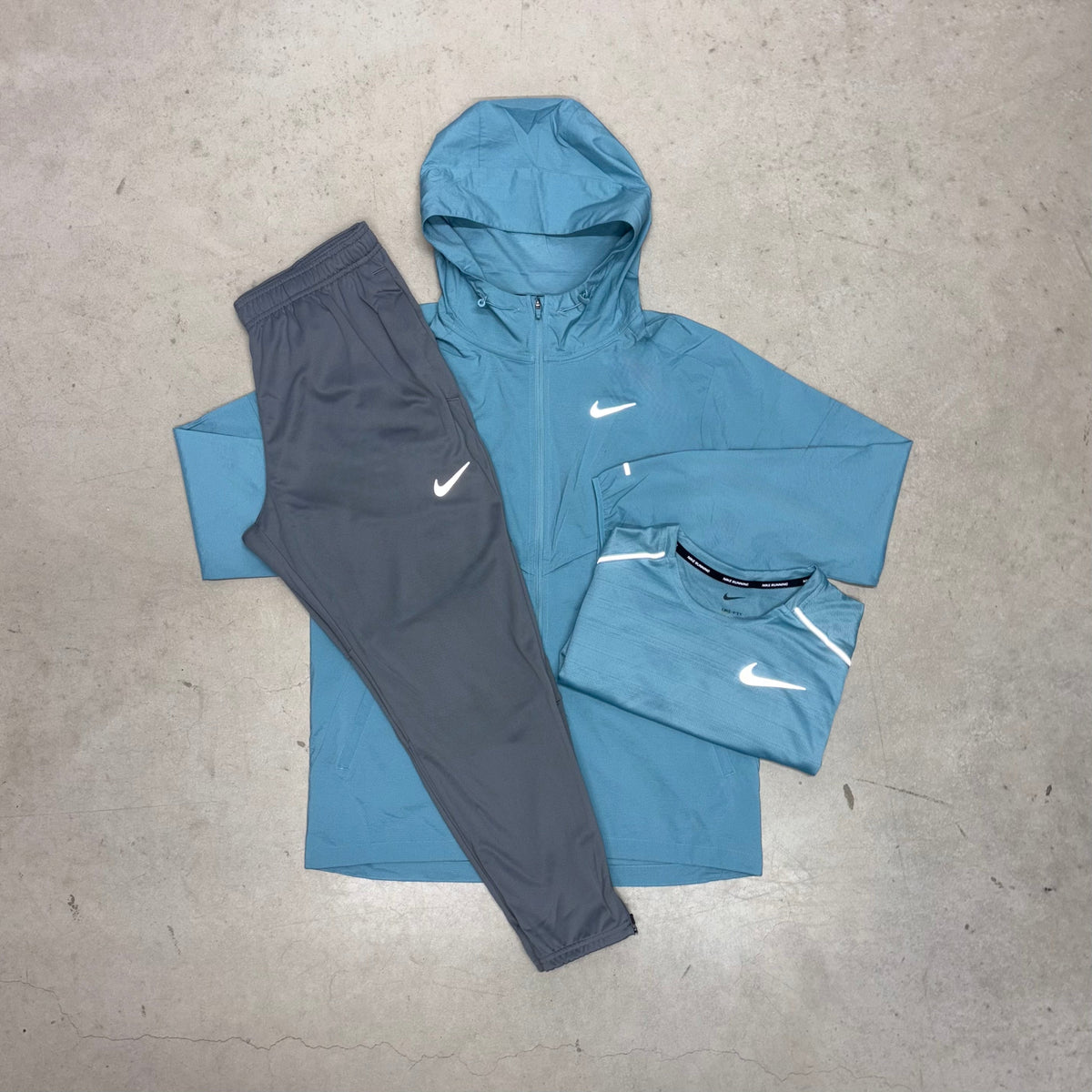 Nike Denim Blue Jacket x Challenger Pants Bundle