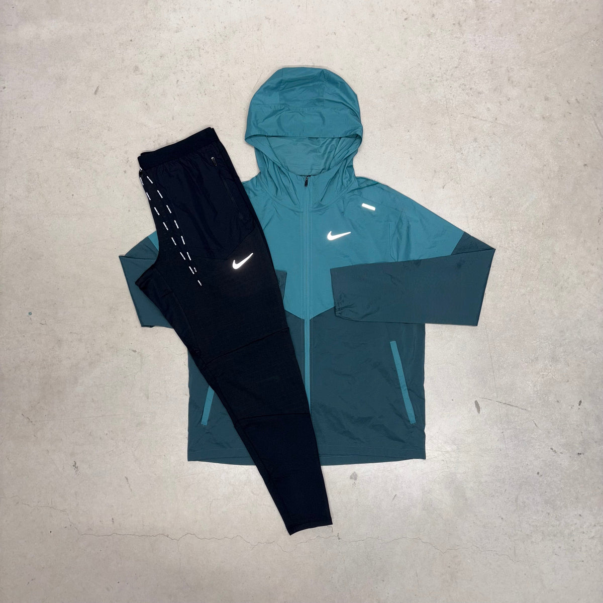 Nike Teal Windrunner Jacket x Phenom Pants