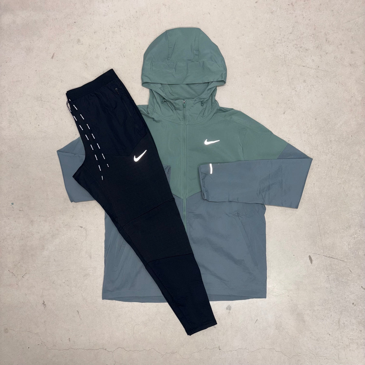 Nike Clay Green/Smoke Grey Windrunner Jacket x Phenoms Tracksuit