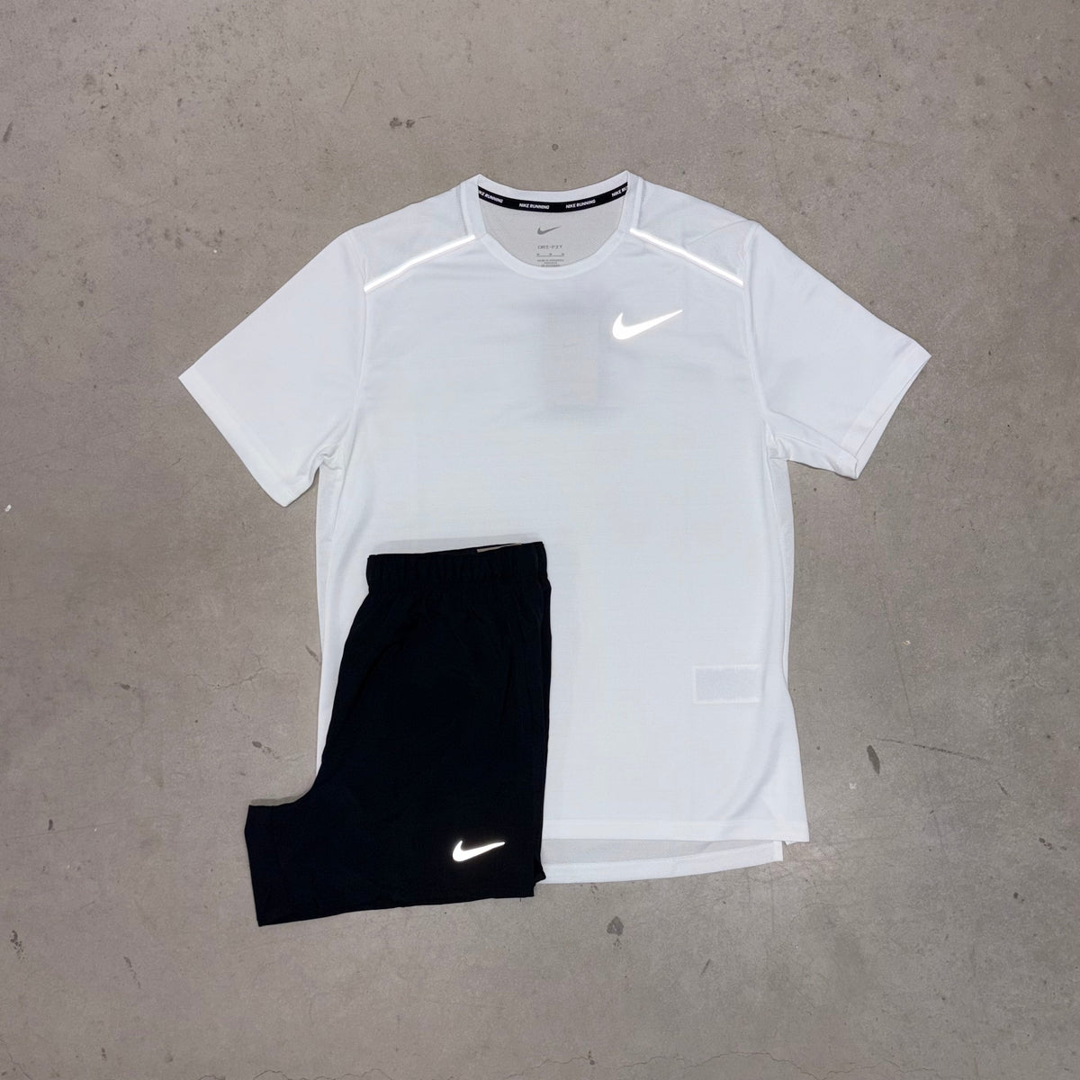 Nike Ice White Miler x Black Challenger Short