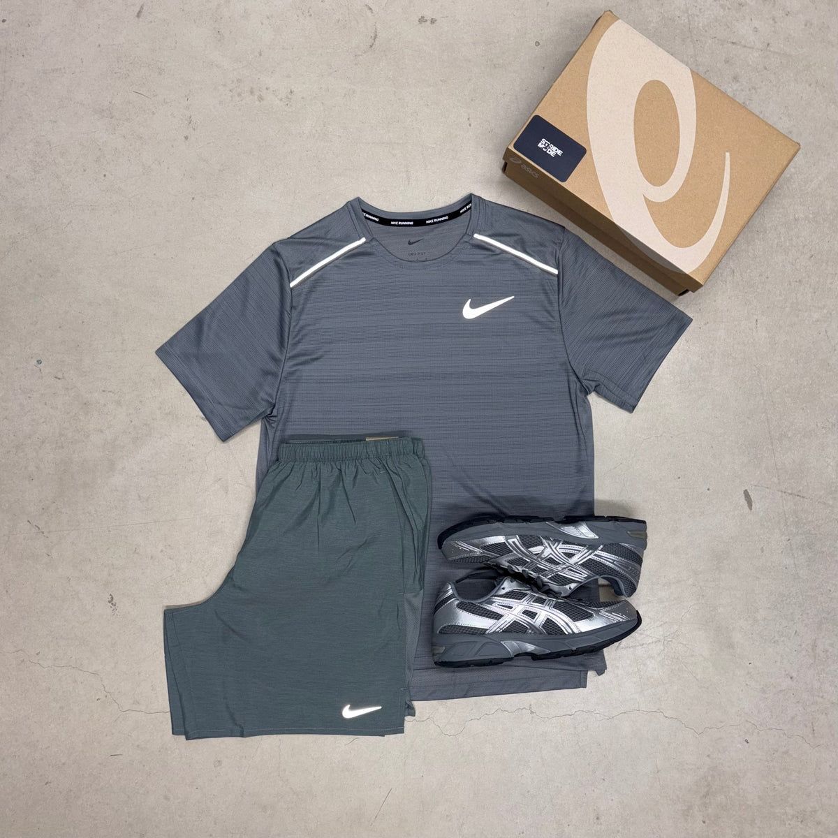 Nike Grey Miler Set x Gel-1130 Steel Grey/Pure Silver