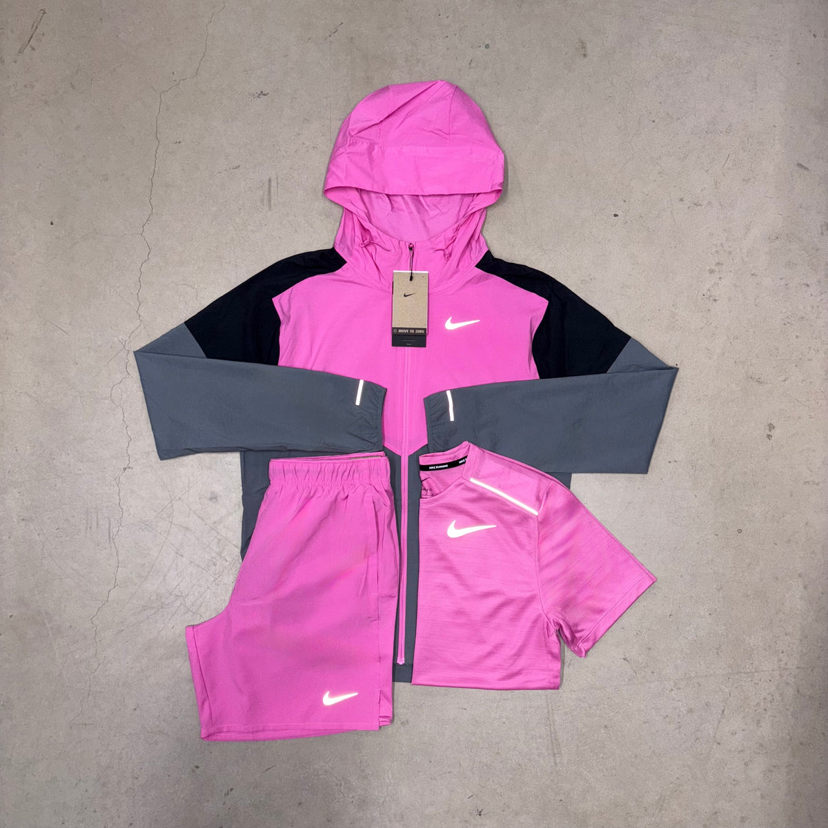 Nike Playful Pink Windrunner Jacket Full Bundle