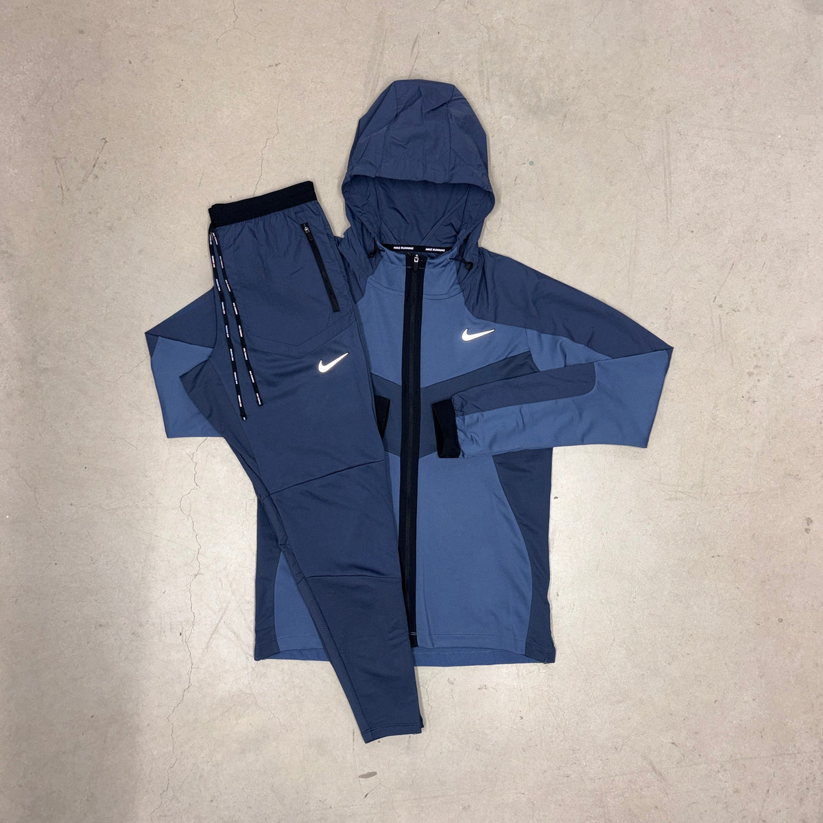 Nike Navy/Diffused Blue Element Performance Elite 1/4 Full Tracksuit