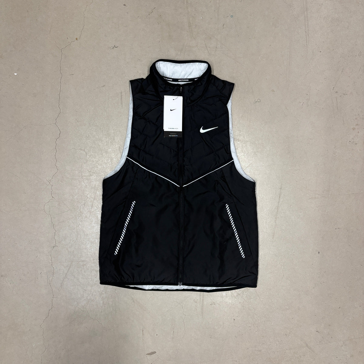 Nike Black Reflective Synthetic Gilet