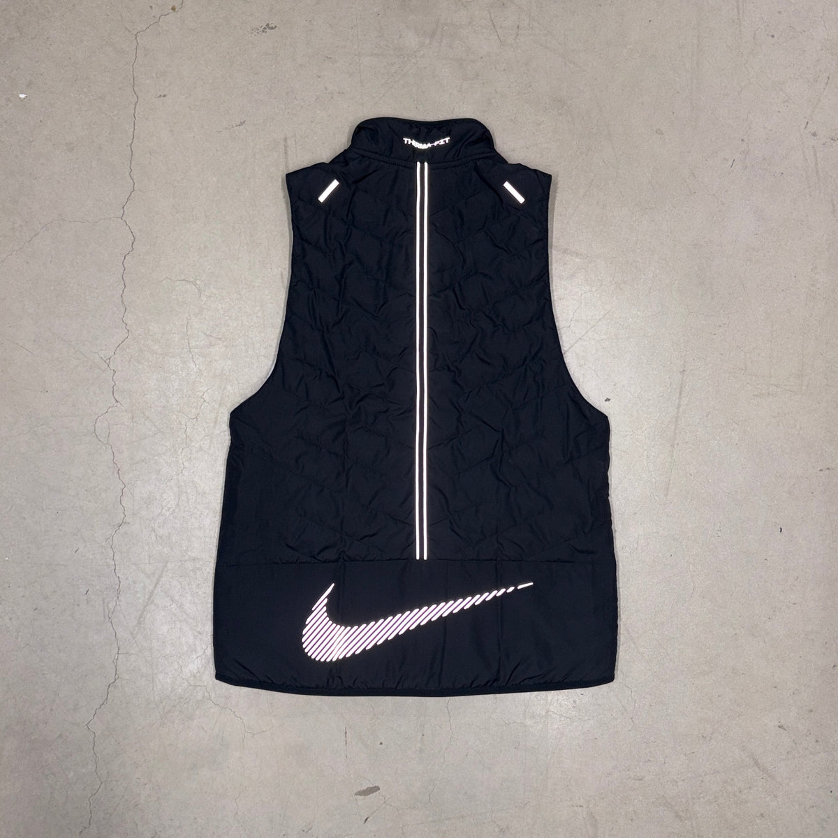 Nike Black Reflective Synthetic Gilet