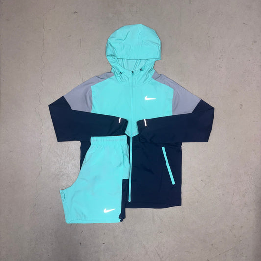 Nike Hyper Turqouise Uv Windrunner x Hyper Turqouise Challenger Shorts