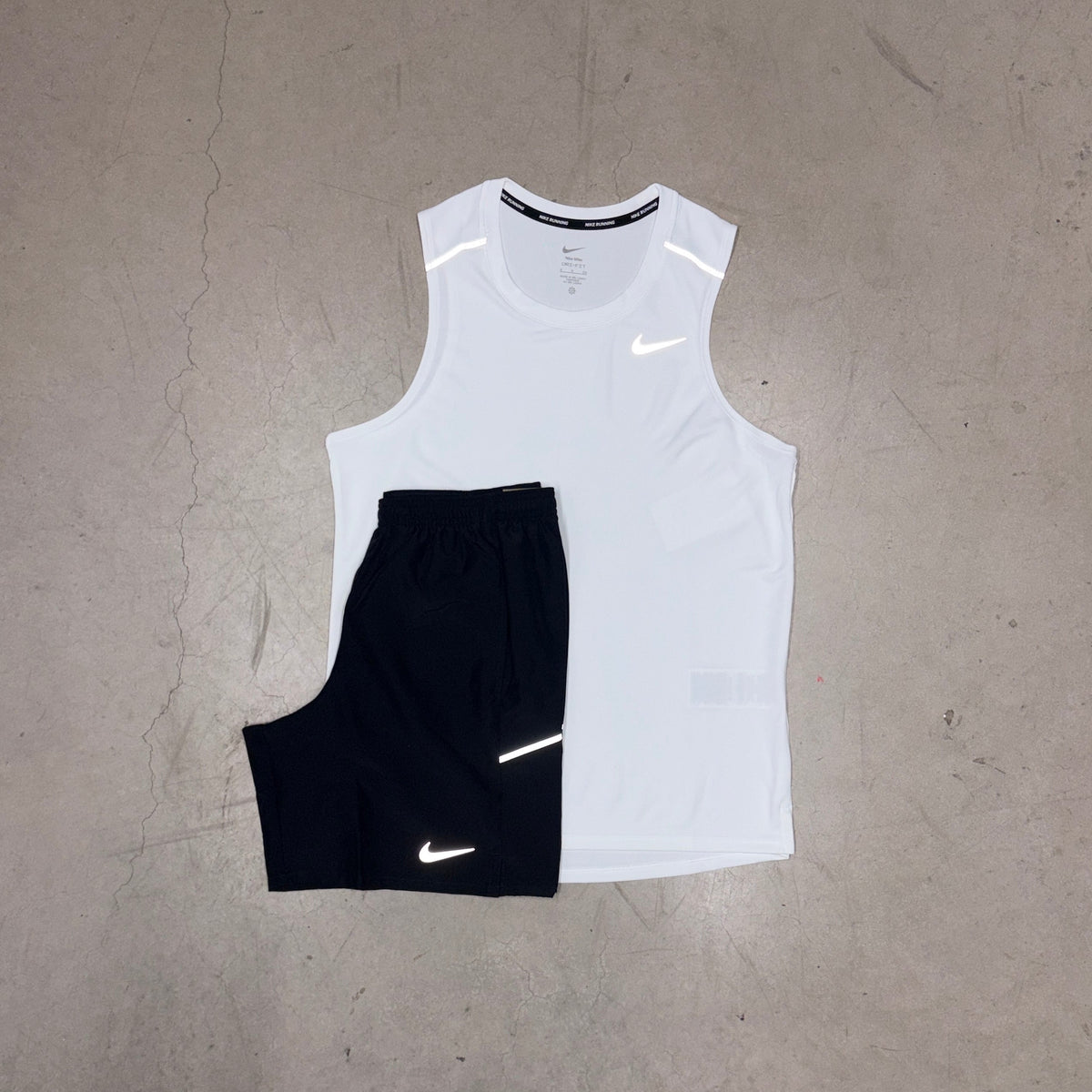 Nike Ice White Miler Vest Full Set