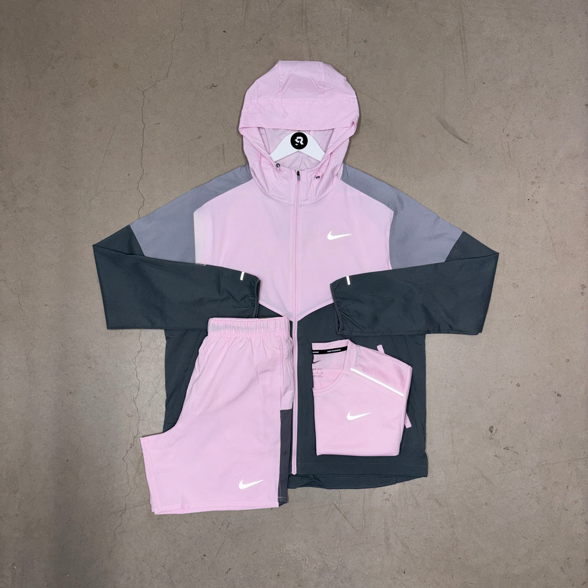 Nike Pink Foam Windrunner Jacket Full Bundle