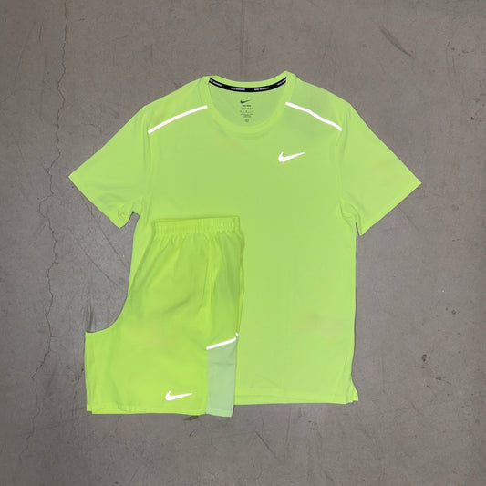 Nike Season 2 Volt Yellow Dri-Fit Miler Full Set