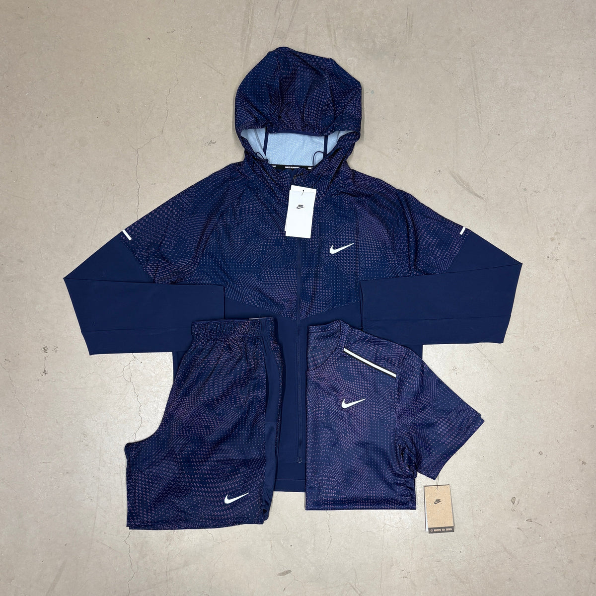 Nike Navy/Pink Dri-Fit Patterned Full Bundle