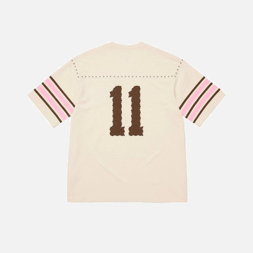 Supreme Studded S/S Football Top Cream