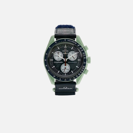 SWATCH X OMEGA BIOCERAMIC MOONSWATCH 'MISSION TO EARTH' (SO33G100) (SAME-DAY DISPATCH)