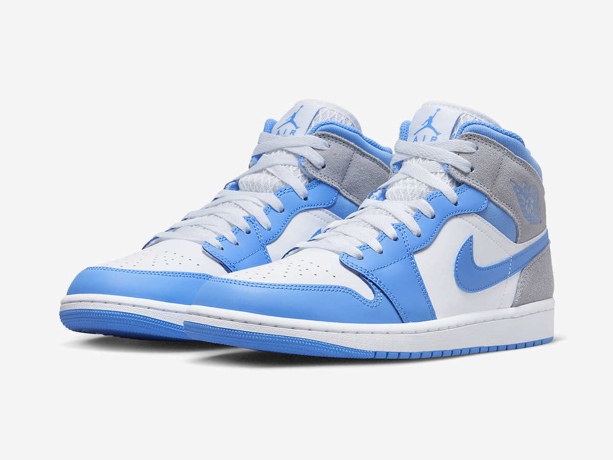 Air Jordan 1 Mid University Blue Grey